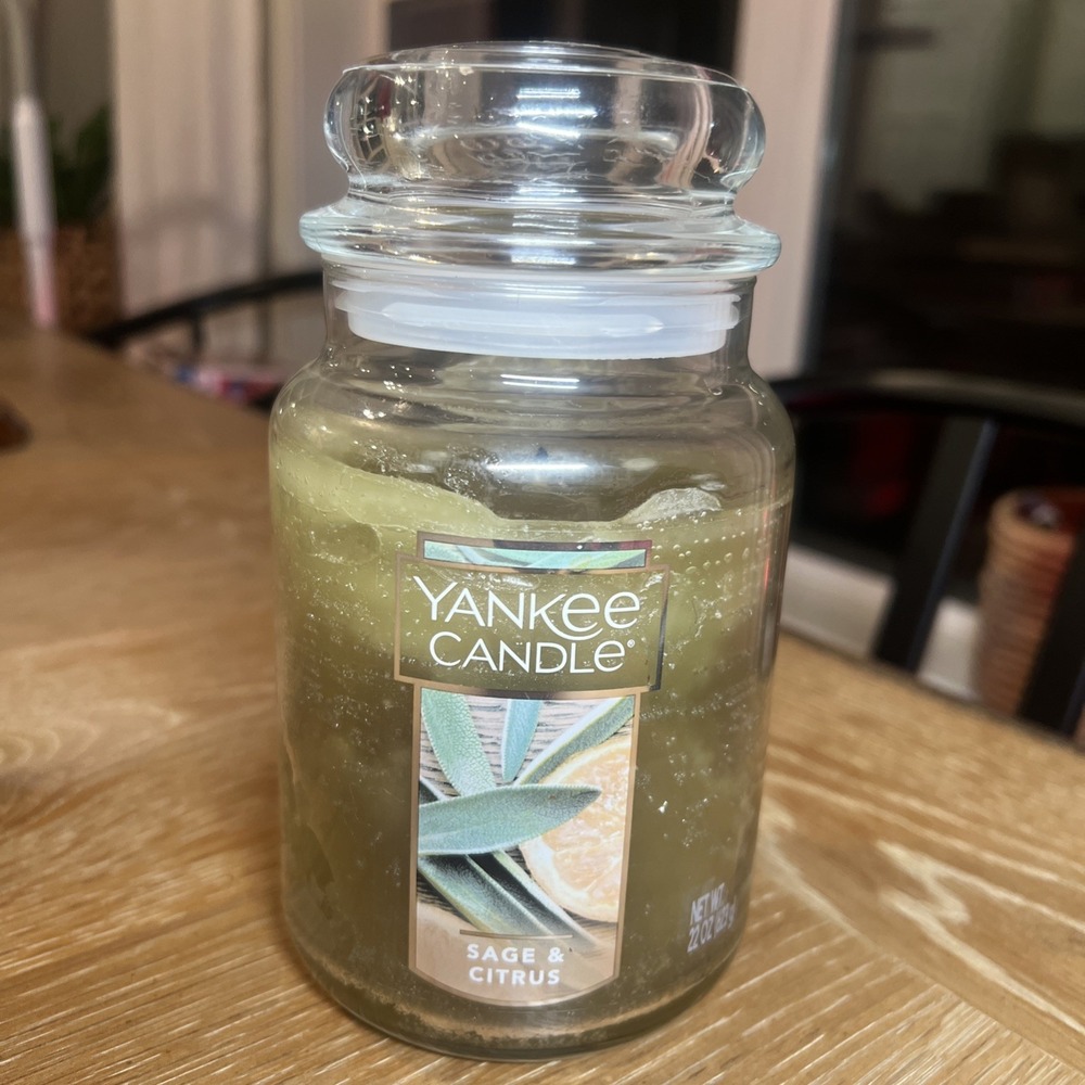Yankee Candle Sage‎ & Citrus House warmer 22 oz 95% Full